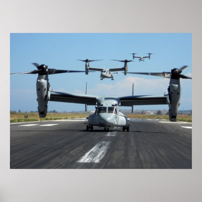 Poster Aeronaves Osprey MV-22 (Frente)
