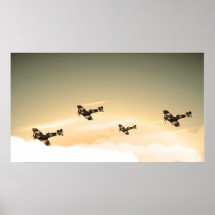 Pôster Aeronaves Vintage