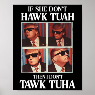 Poster Aeroporto de Embarração de Tush 2024 Hawk Tuah Tru