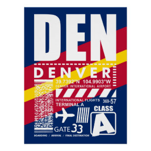 Pôster Aeroporto DEN Denver