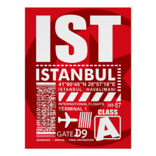Pôster Aeroporto IST Istambul