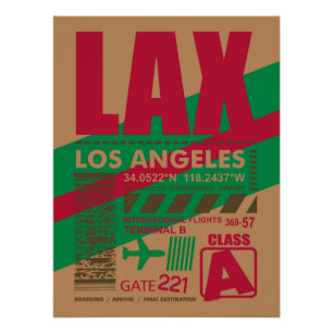 Pôster Aeroporto LAX Los Angeles