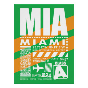 Pôster Aeroporto MIA Miami