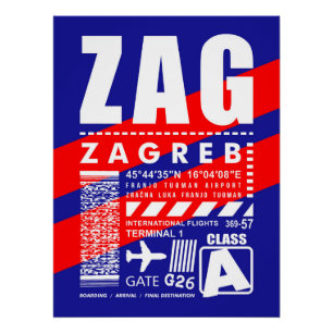 Pôster Aeroporto ZAG Zagreb