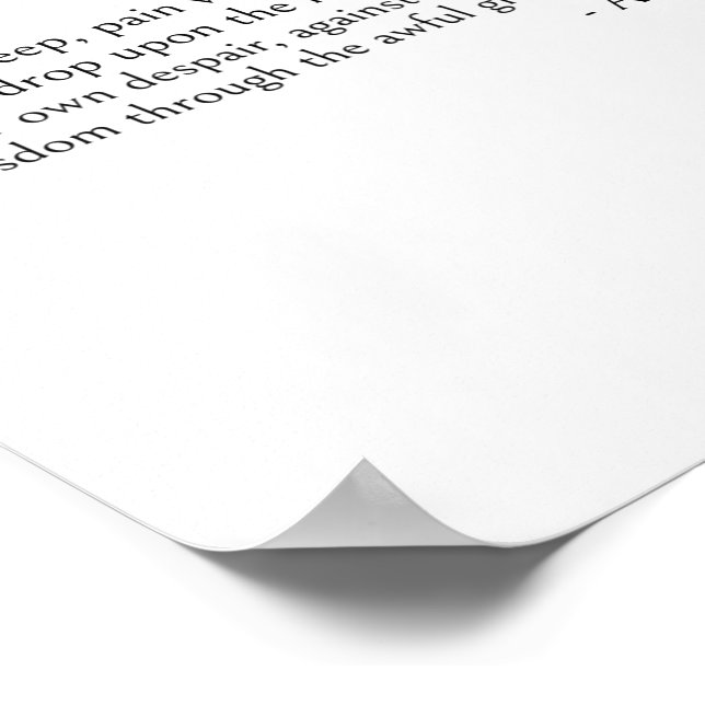 Poster Aeschylus cita, mesmo no sono (Borda)