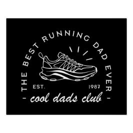 Pôster Aestética atlética de atletas de pai correndo mara