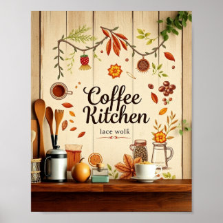 Poster Aesthetic Coffee Kitchen Minimalist Wall Art