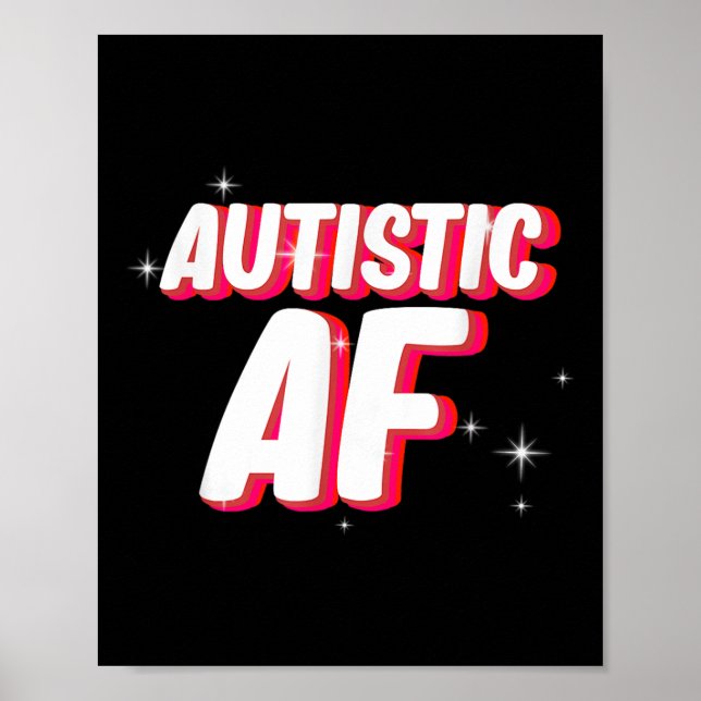 Poster Af. autista - Consciência do autismo (Frente)