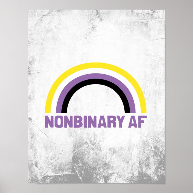 Poster AF não binário (Frente)