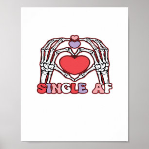 Poster Af Skeleton Hands Dia de os namorados Classic