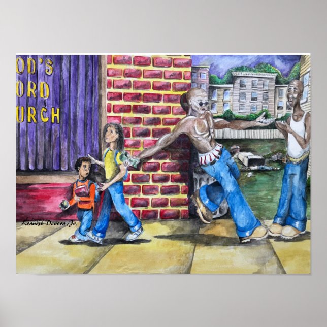 Poster Afaste-se do Negativo (Frente)