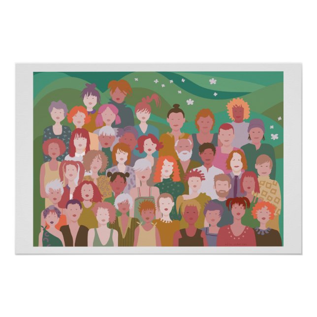 Pôster afbeelding groep mensen  (Frente)