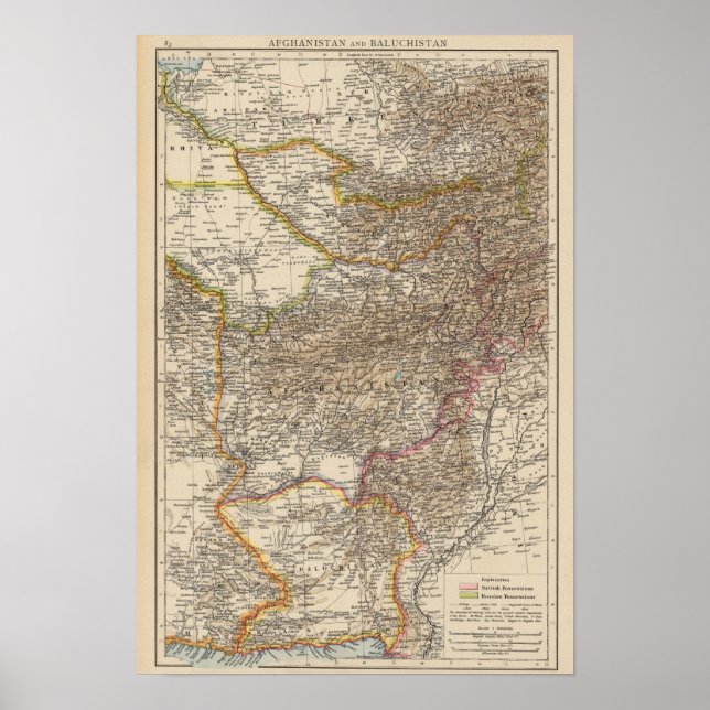 Poster Afeganistão, Baluchistão (Frente)
