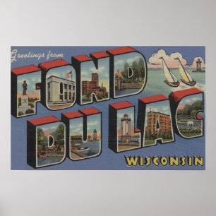 Pôster Afeiçoado du Laca, Wisconsin - grandes cenas da