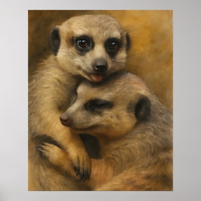 Poster Afetação de Meerkat (Frente)