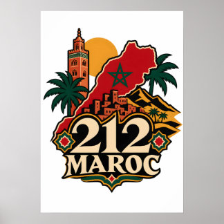 Poster Affiche 212 Maroc