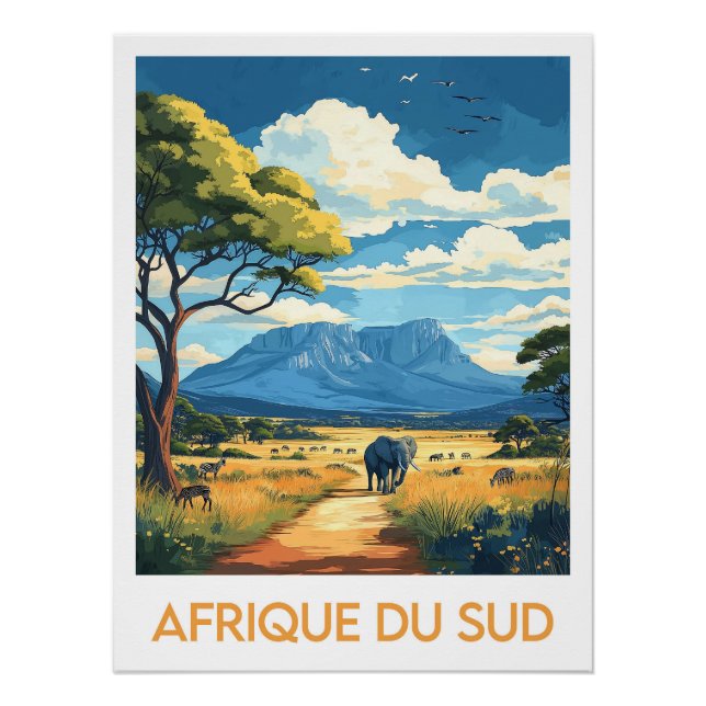 Pôster Affiche Afrique du Sud (Frente)
