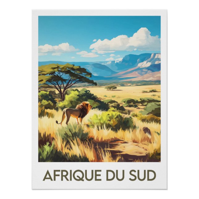 Pôster Affiche Afrique du Sud (Frente)