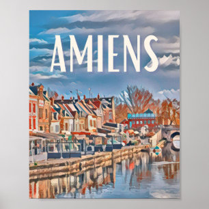 Poster Affiche Amiens Photo Vintage