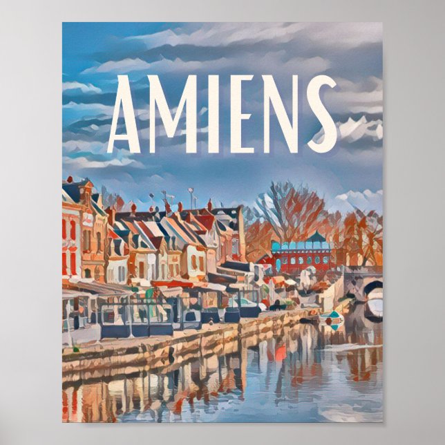 Poster Affiche Amiens Photo Vintage (Frente)