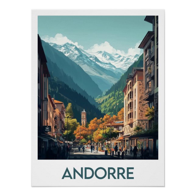 Pôster Affiche Andorre (Frente)