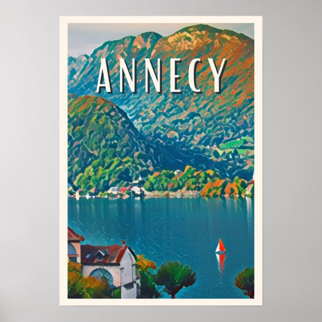 Poster Affiche Annecy Photo Vintage (Frente)
