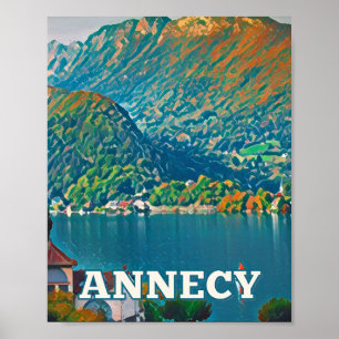 Poster Affiche Annecy Photo Vintage