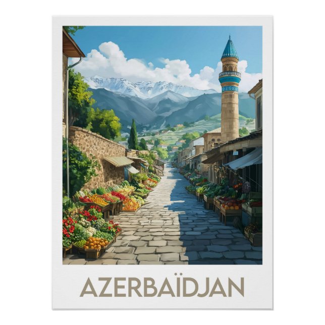 Pôster Affiche Azerbaïdjan (Frente)