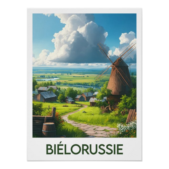 Pôster Affiche Biélorussie (Frente)