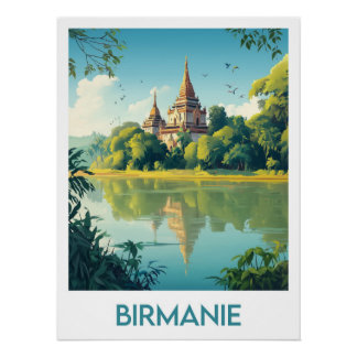 Pôster Affiche Birmanie