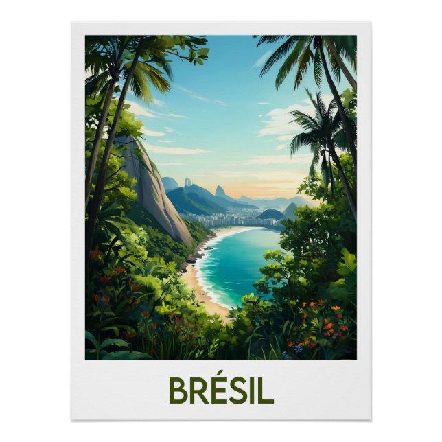 Pôster Affiche Brésil (Frente)