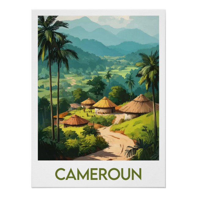 Pôster Affiche Cameroun (Frente)