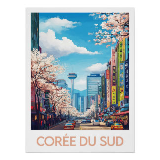 Pôster Affiche Corée du Sud