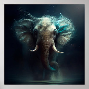 Poster Affiche Elephan