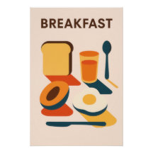 Affiche Everyday Icons : BREAKFAST