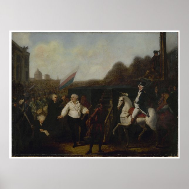 Poster Affiche Exécution de Louis XVI, le 21 janvier 1793 (Frente)