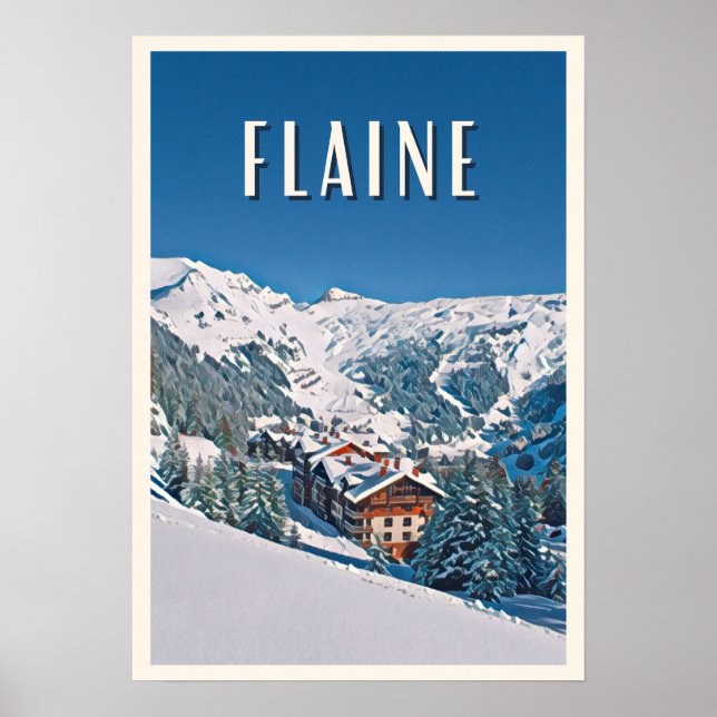 Poster Affiche Flaine Station de ski (Frente)