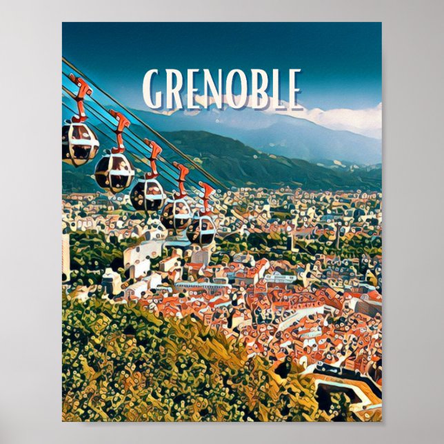 Poster Affiche Grenoble Photo Vintage (Frente)