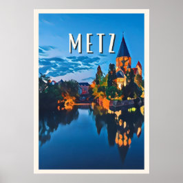 Poster Affiche Metz Photo Vintage