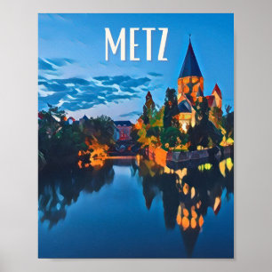 Poster Affiche Metz Photo Vintage
