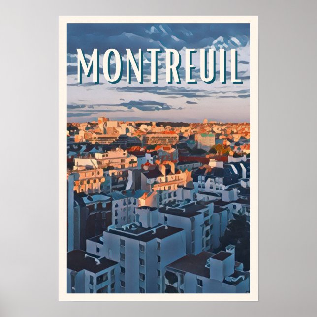 Poster Affiche Montreuil Photo Vintage (Frente)