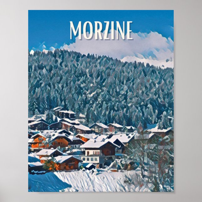Poster Affiche Morzine Station de ski (Frente)