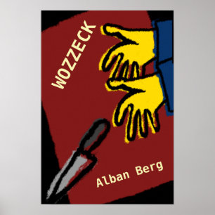 Poster Affiche Opéra Wozzeck, Alban Berg