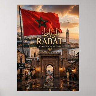 Poster Affiche Rabat Maroc