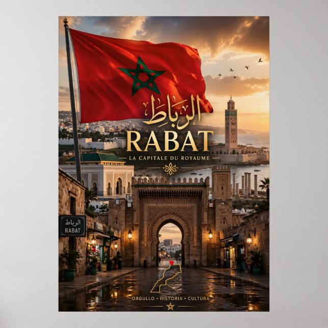 Poster Affiche Rabat Maroc (Frente)