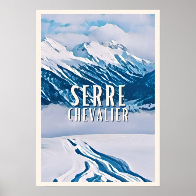 Poster Affiche Serre Chevalier Station de ski (Frente)