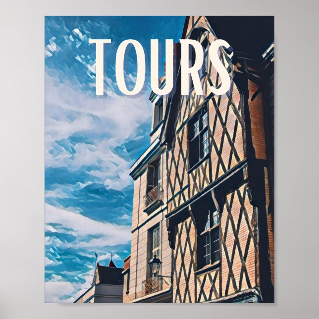 Poster Affiche Tours Photo Vintage (Frente)