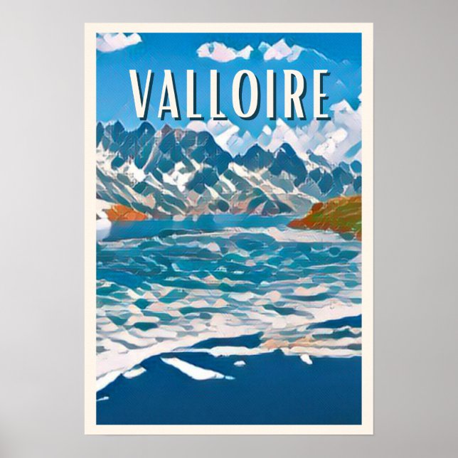 Poster Affiche Valloire Station de ski (Frente)