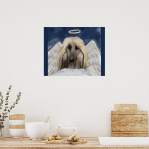 Poster Afghan Hound Angel