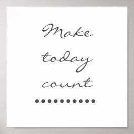 Poster Afirmação de arte! Parede positiva de incentivos